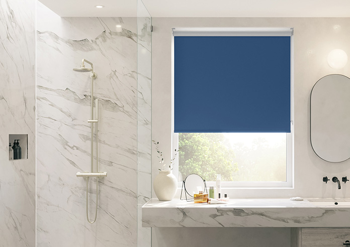 Rimini (Blackout), Blue - Roller Blind - Image 3